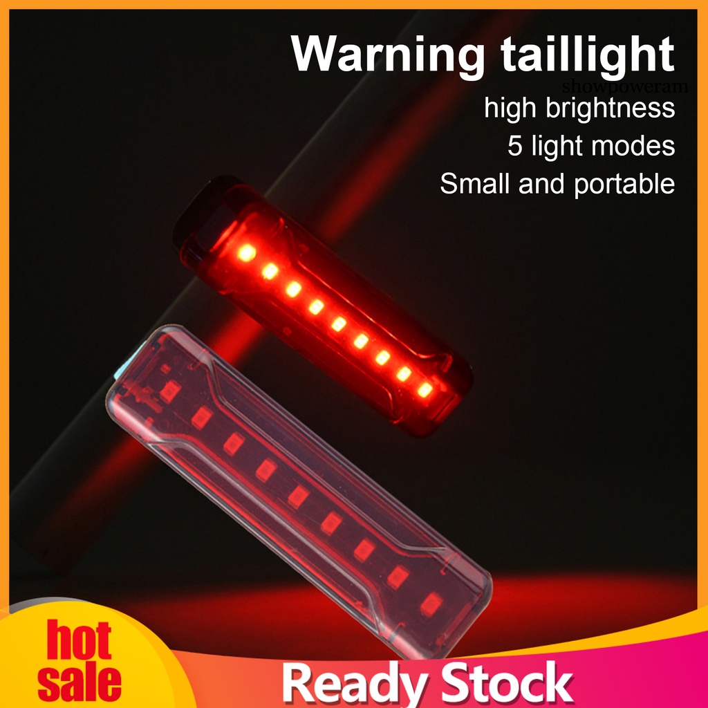 Đèn Cảnh Báo Chống Nước IPX5 Cổng Sạc USB Dùng Cho Xe Đạp