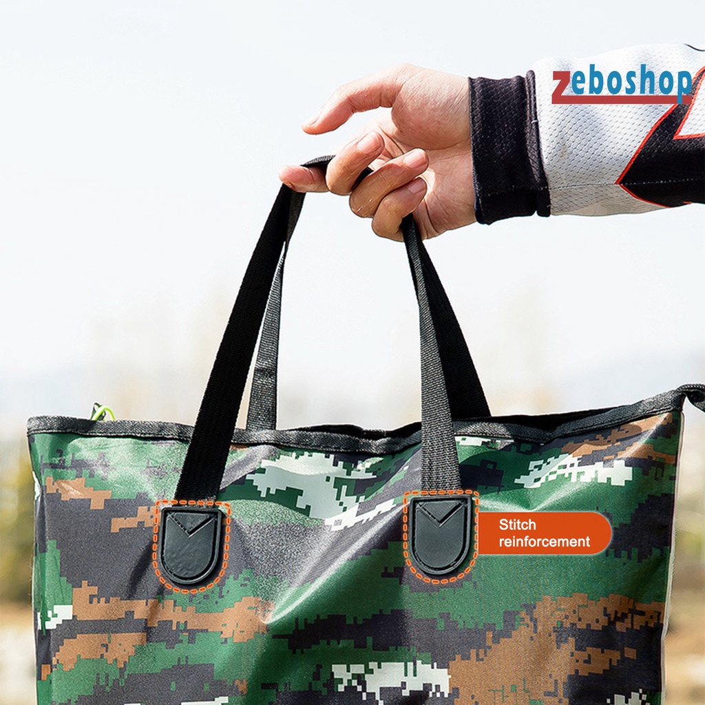 Túi Đựng Nước Bằng Vải Oxford Sức Chứa Lớn Có Thể Gấp Gọn Dùng Khi Đi Câu Cá / Cắm Trại