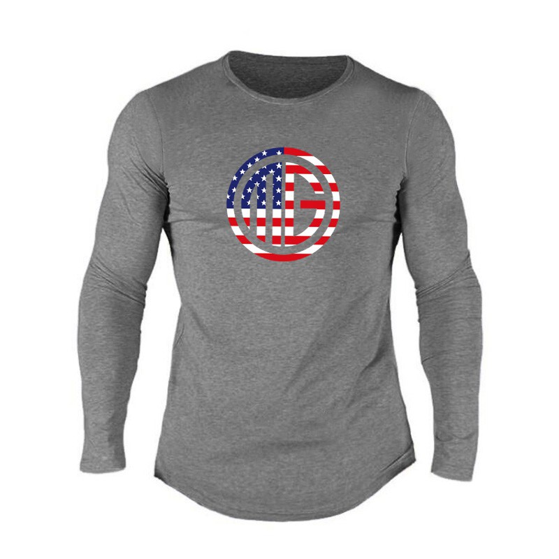 Áo Thun Thể Thao Dài Tay Thiết Kế Mỏng Kiểu Dáng Đơn Giản Thời Trang Mùa Thu Đông Dành Cho Nam