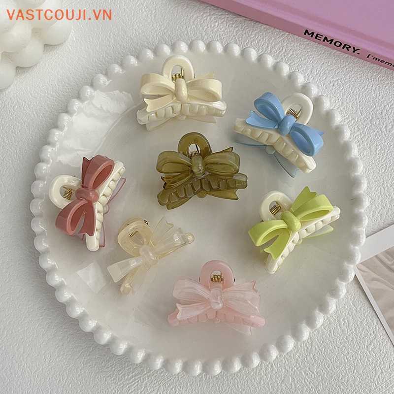 Kẹp Tóc Đính Nơ Nhỏ Xinh Xắn Phong Cách Hàn Quốc Cho Bé Gái