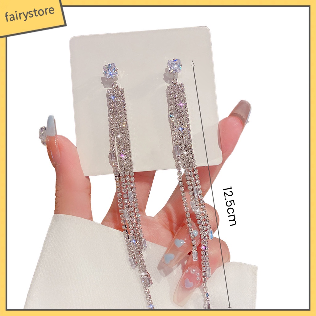 1 Đôi Bông Tai Hình Nơ / Trái Tim Đính Đá / Ngọc Trai Giả Lấp Lánh Thời Trang