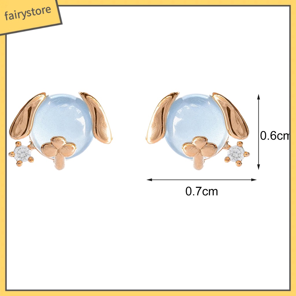 1 Đôi Bông Tai Hình Động Vật Đính Đá Zircon Thời Trang Dành Cho Nữ