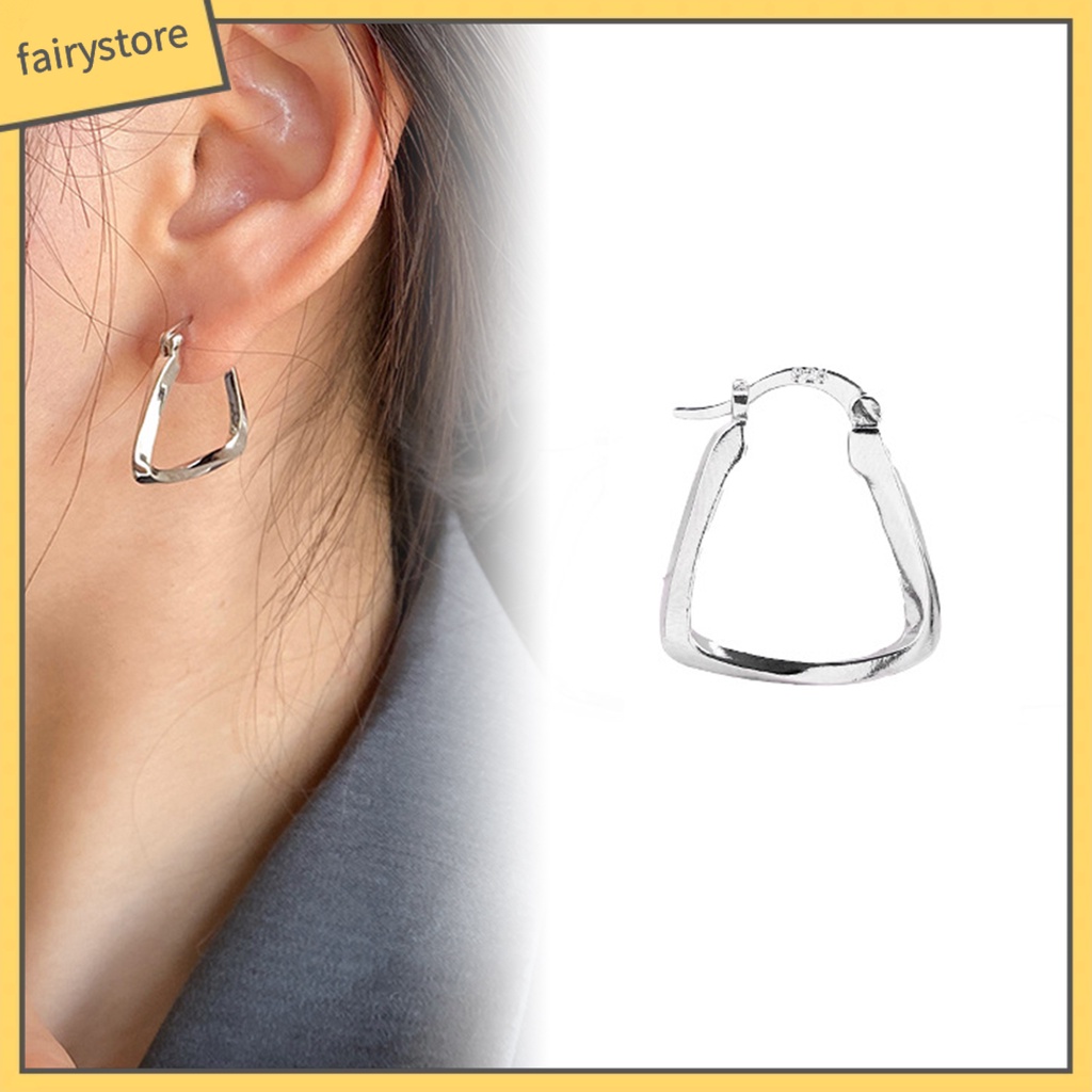 [FRO] 1 Bông Tai Dạng Hở Bề Mặt Mịn Bền Quyến Rũ Tinh Tế Quyến Rũ