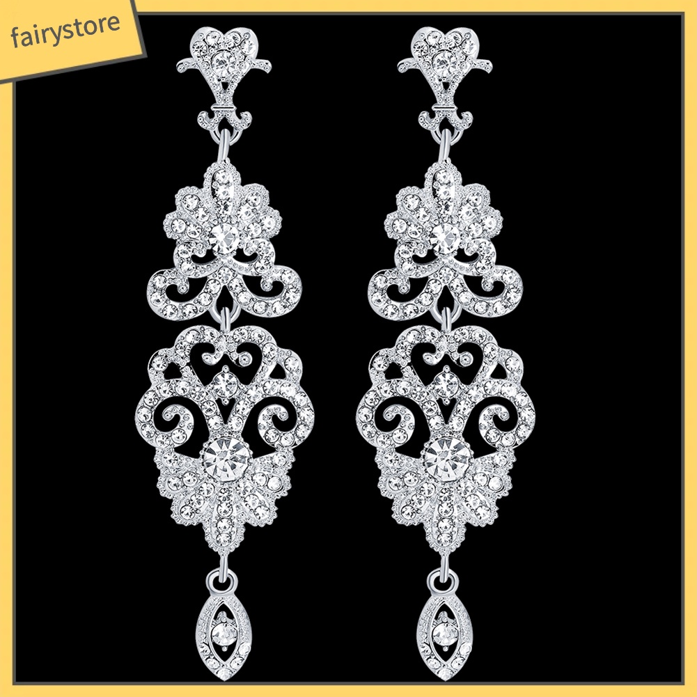 Bông Tai Đính Đá Thời Trang Dành Cho Nữ