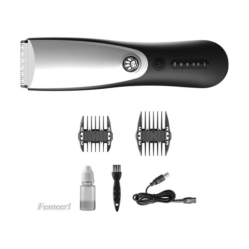 [Fenteer1] Bộ Tông Đơ Tỉa Lông Thú Cưng Di Động Có Thể Sạc Lại