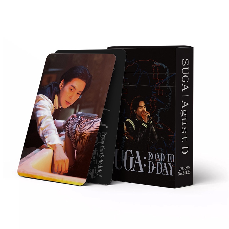Hộp 60 Ảnh BTS SUGA  Album Road To D-Day Photocard Lomo Card Postcard