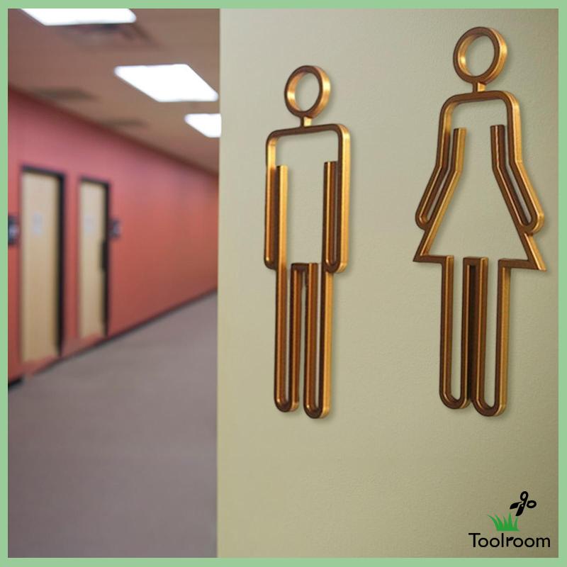 Bảng Kí Hiệu Nhà Vệ Sinh Gọn Nhẹ Cho Nam Nữ