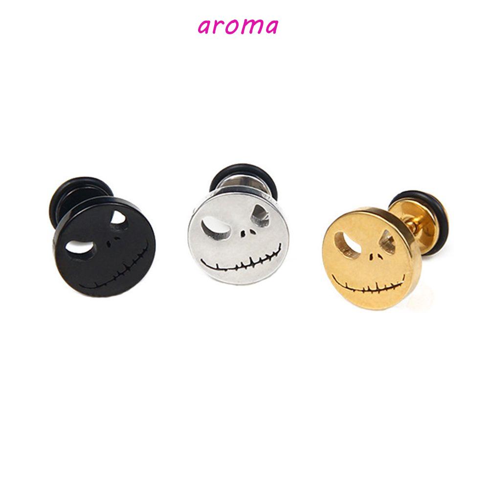 Bông Tai Hình Đầu Lâu Phong Cách Hip Hop Punk Hàn Quốc Thời Trang Cho Nữ