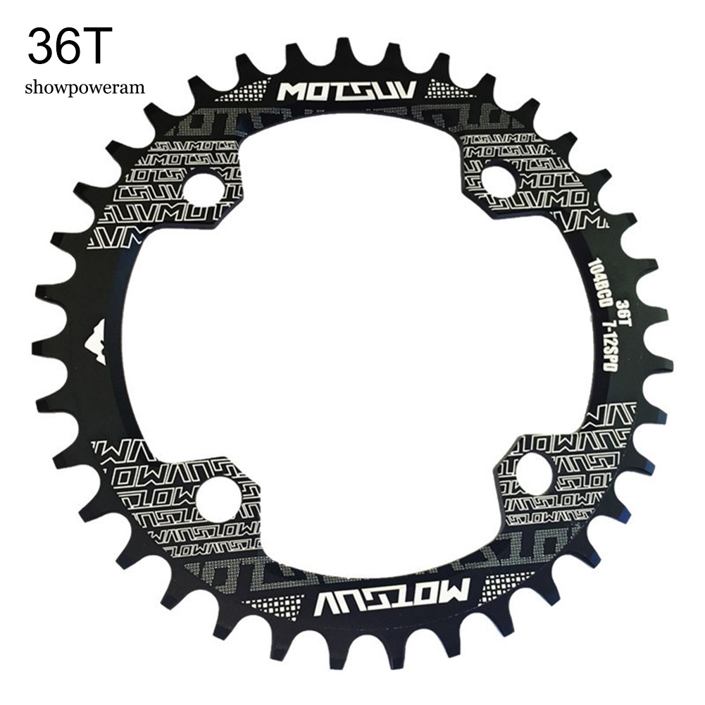 Bánh Xích Xe Đạp Leo Núi Bằng Hợp Kim Nhôm 32 / 34 / 36 / 38T 104BCD