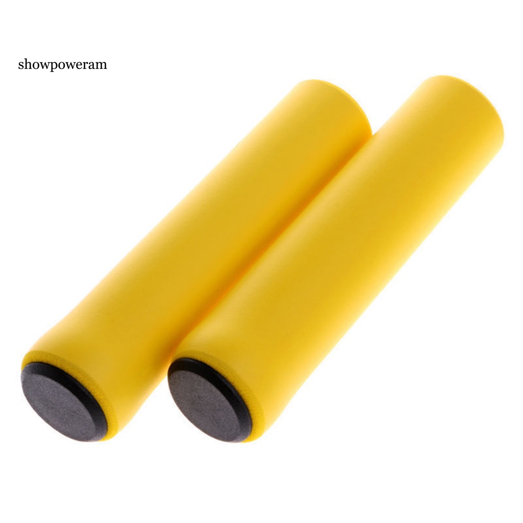 1 Cặp Vỏ Bọc Tay Lái Xe Đạp Bằng Silicon Mềm Mại Chống Trượt Tiện Dụng