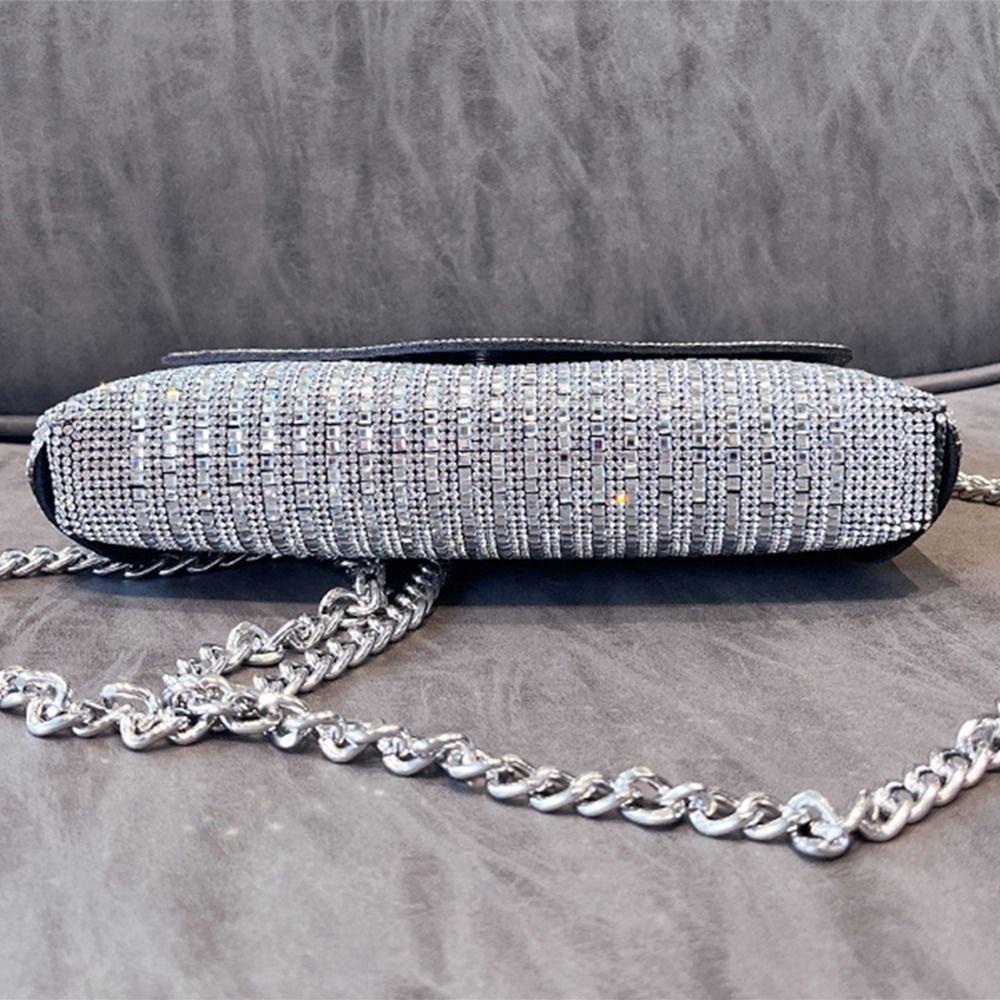 Túi Xách Đeo Vai Phối Dây Xích Thời Trang Dành Cho Nữ