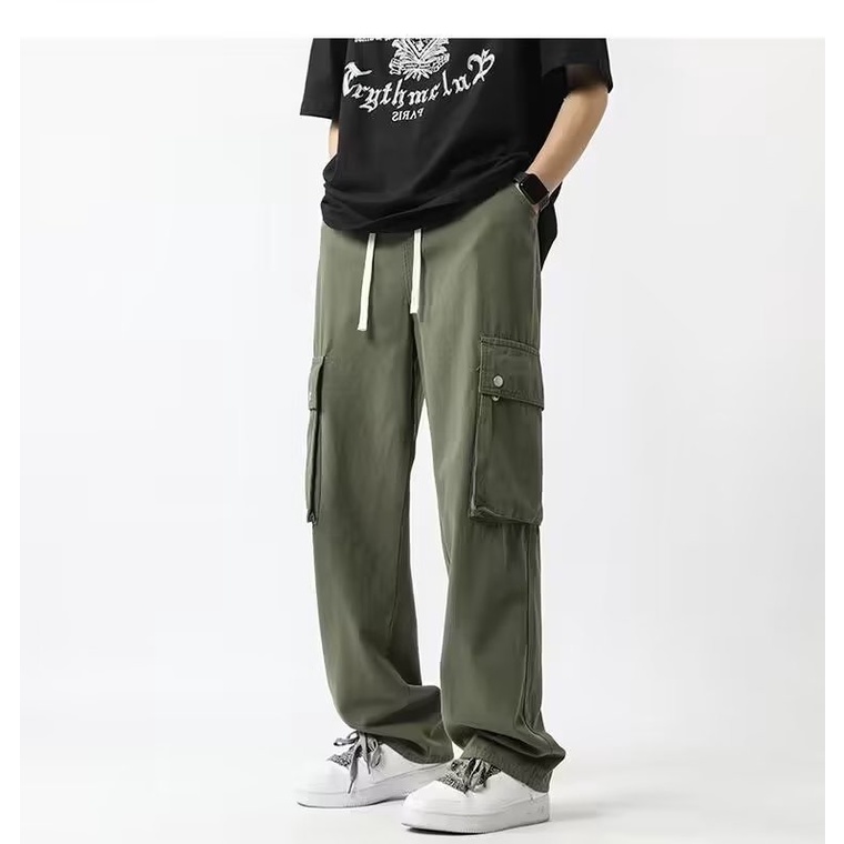 Quần Dài Ống Rộng Phong Cách Đường Phố Mỹ Thời Trang Xuân Hè Cho Nam