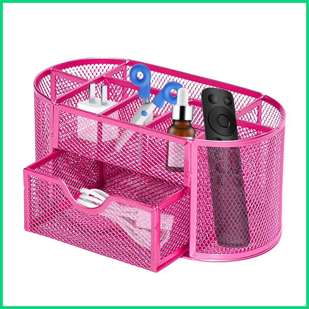 Giá Đỡ Bút Chì Để Bàn 9 Ngăn Bằng Kim Loại Nghệ Thuật Tiện Lợi Dành Cho Gia Đình