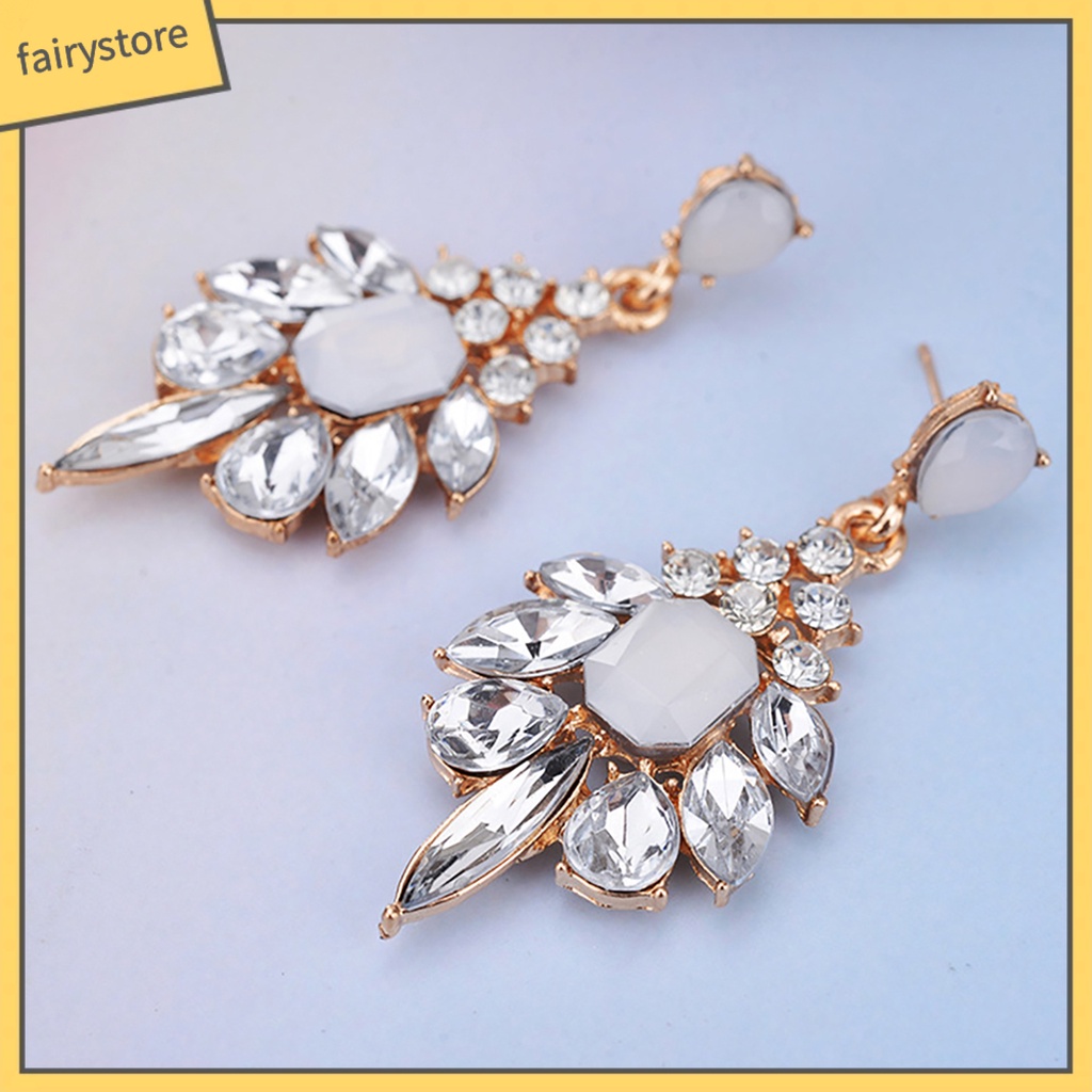 1 Đôi Bông Tai Hình Giọt Nước Bằng Hợp Kim Cho Nữ