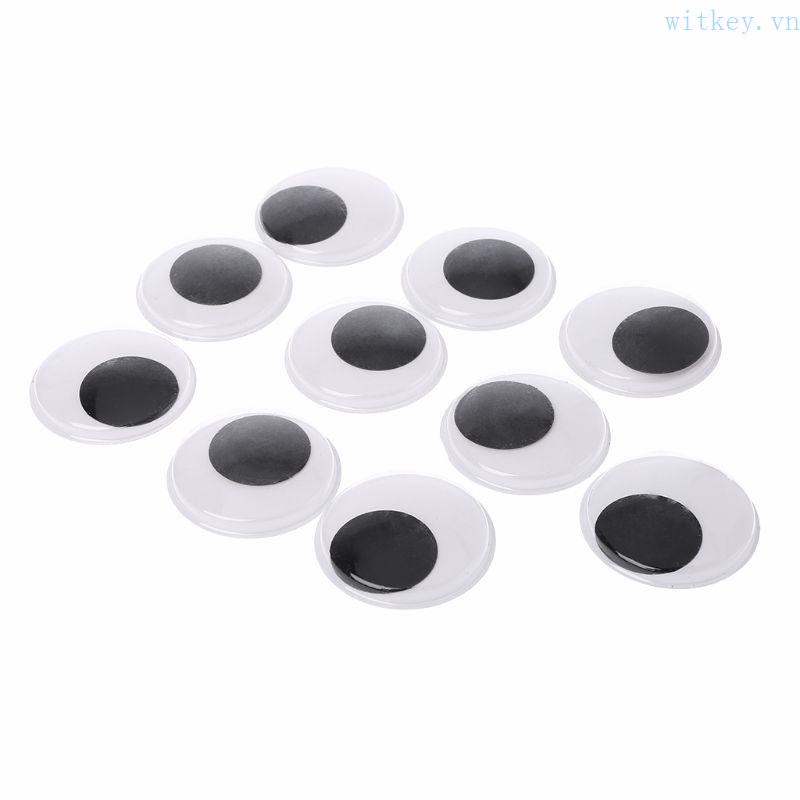 Bộ 10 Mắt Giả 50mm Dùng Trang Trí Sổ Tay / Búp Bê