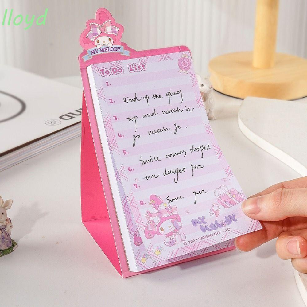 Lloyd Set 60 Tờ Giấy Ghi Chú Có Thể Đứng Dùng Lên Kế Hoạch Kuromi Dành Cho Học Sinh / Văn Phòng / Trường Học