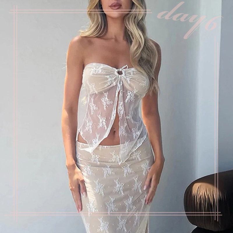 Áo Ống Phối Ren Nhẹ Nhàng Thời Trang Quyến Rũ Cho Nữ