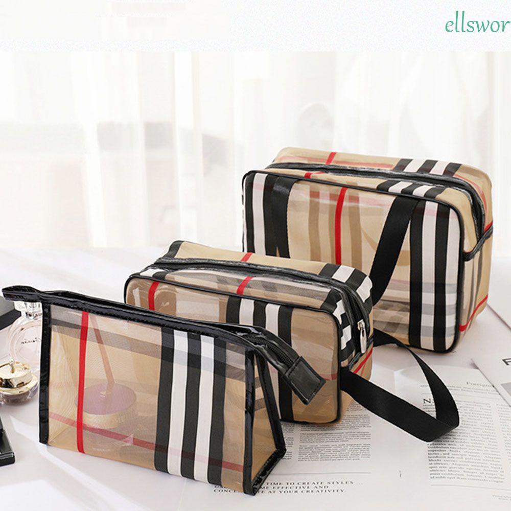 Túi Đựng Mỹ Phẩm Bằng PVC Chống Thấm Nước Chia Ngăn Khô Ướt Tiện Dụng