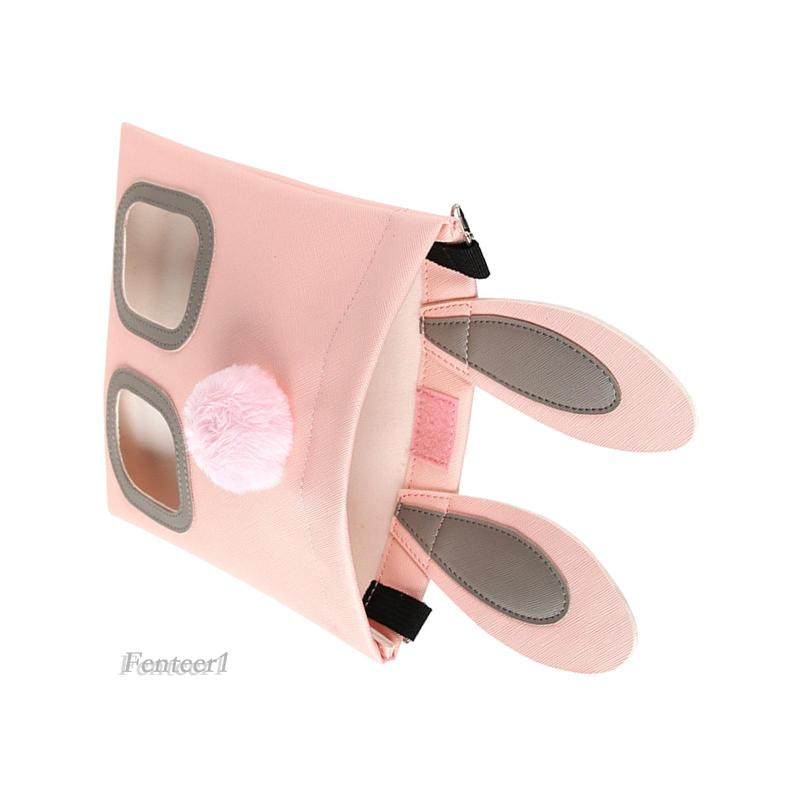 [Fenteer1] Túi Tote Đựng Thức Ăn Cho Thỏ Chinchilla Bằng PU Chống Thấm Nước