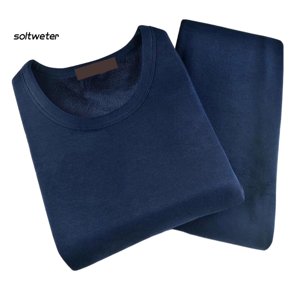 Bộ Đồ Lót 2 Mảnh Gồm Áo Cổ Thuyền Tay Dài Vải Lông Dày Dặn Lưng Cao Co Giãn Chống Dầu Mỡ Độ Co Giãn Cao Cho Nam