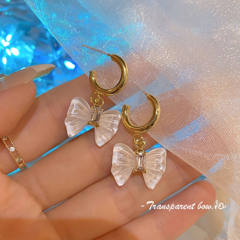 Khuyên Tai Hình Nơ Phong Cách Mới Dành Cho Bạn Nữ