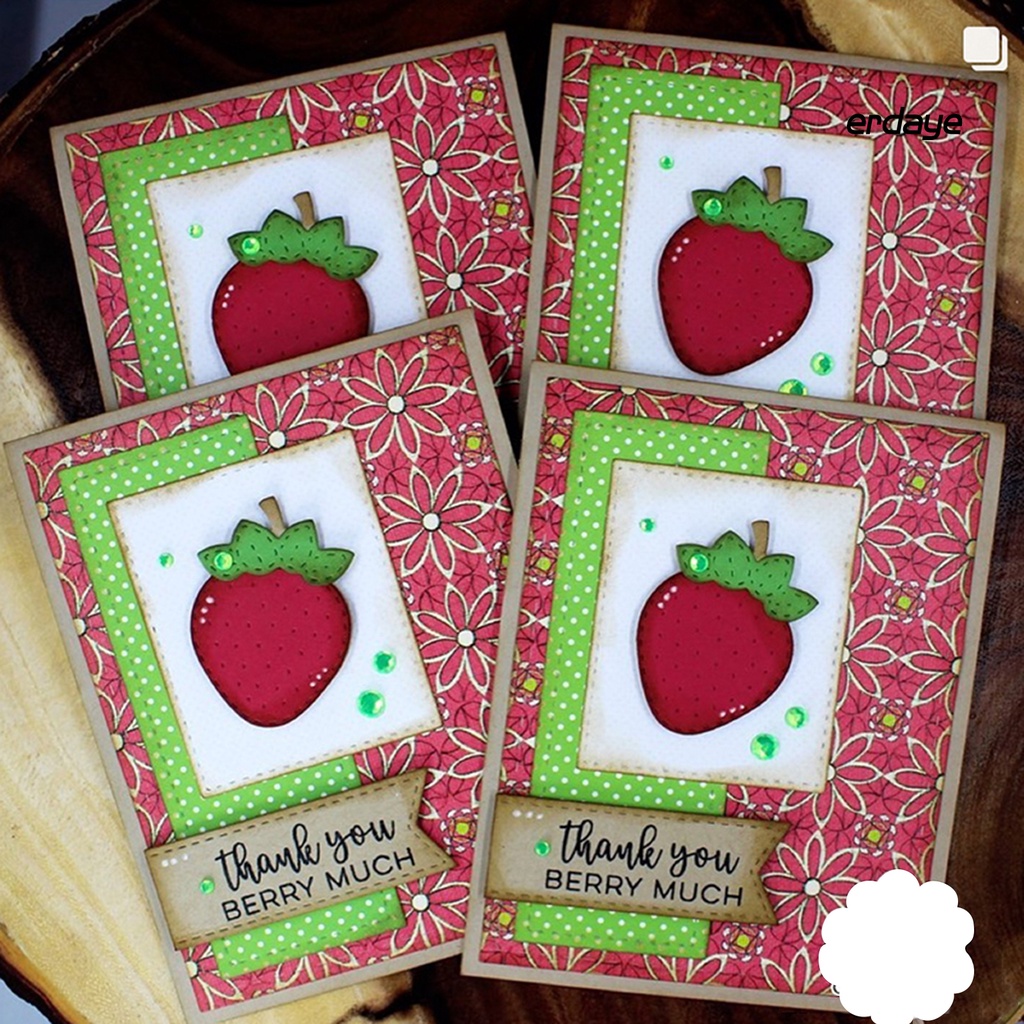 Khuôn Cắt Giấy Làm Từ Kim Loại Hình Trái Cây Trang Trí Scrapbook