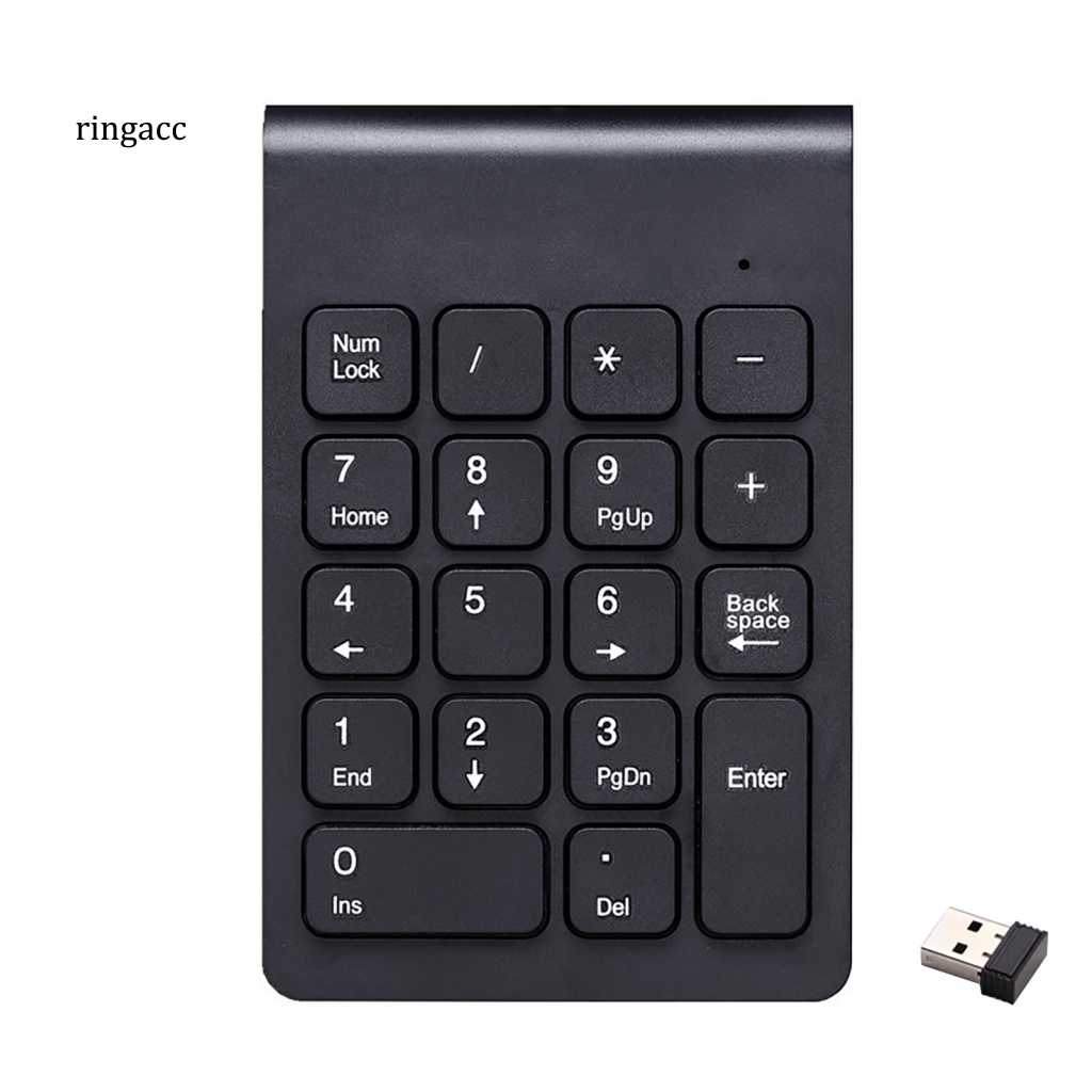 Bàn Phím Số 18 Phím Không Dây Mini Siêu Mỏng 2.4G RGA 268