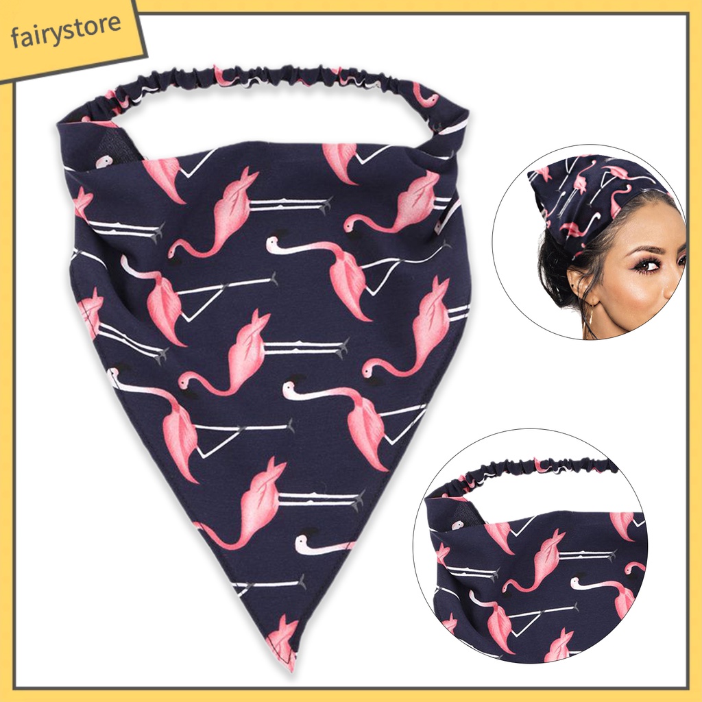 Khăn Choàng Cổ Co Giãn Thoáng Khí In Họa Tiết Hoa / Tam Giác Cổ Điển Cho Nữ