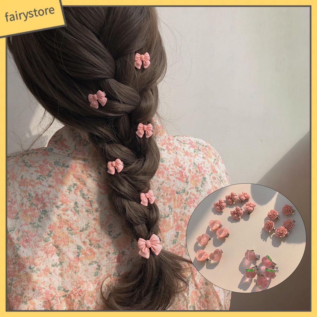 Kẹp Tóc Co Giãn Hình Bông Hoa Dễ Thương Dành Cho Nữ