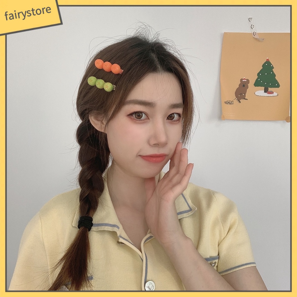 Kẹp TóC HìNh Quả Cam Dễ Thương Cho Nữ