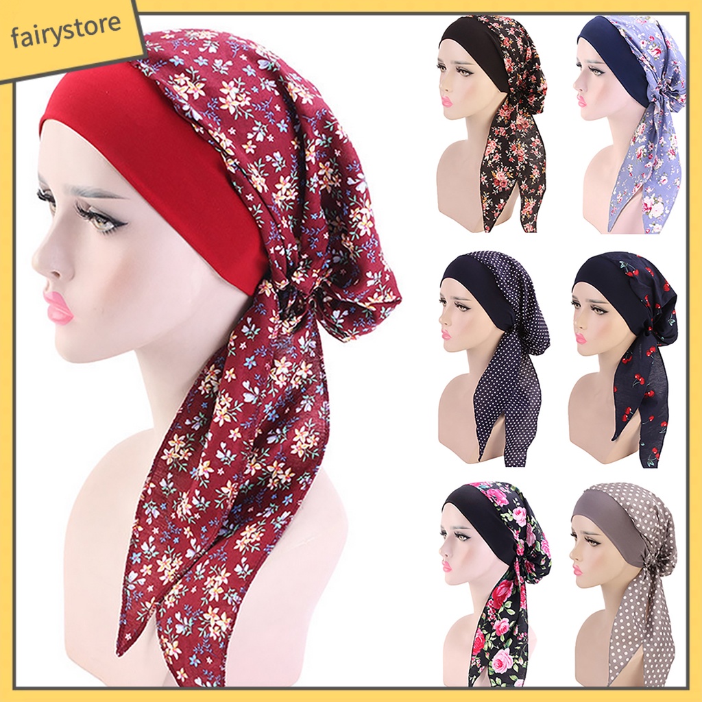 Mũ Trùm Đầu Bằng Cotton Co Giãn Thời Trang Cho Nữ