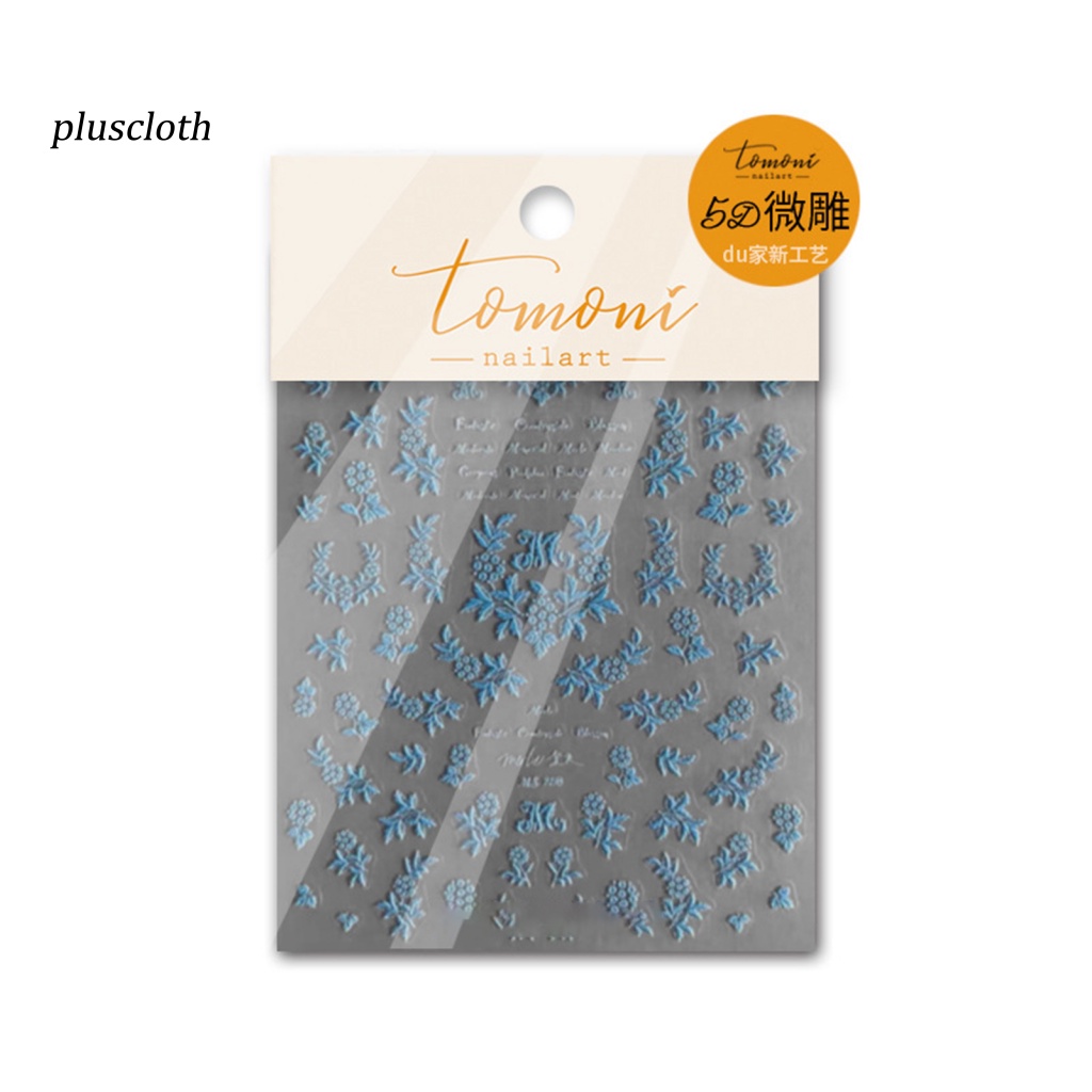 1 Bộ Miếng Dán Móng Tay Nghệ Thuật Tự Dính Hiệu Ứng 3D Không Mùi Lâu Trôi