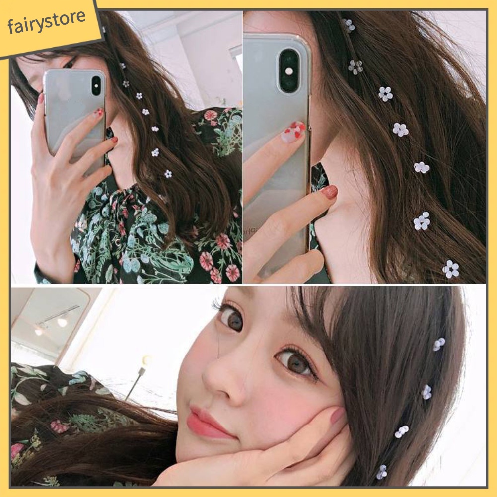 Lược Cài Tóc Vô Hình Họa Tiết Hoa Xinh Xắn Cho Nữ