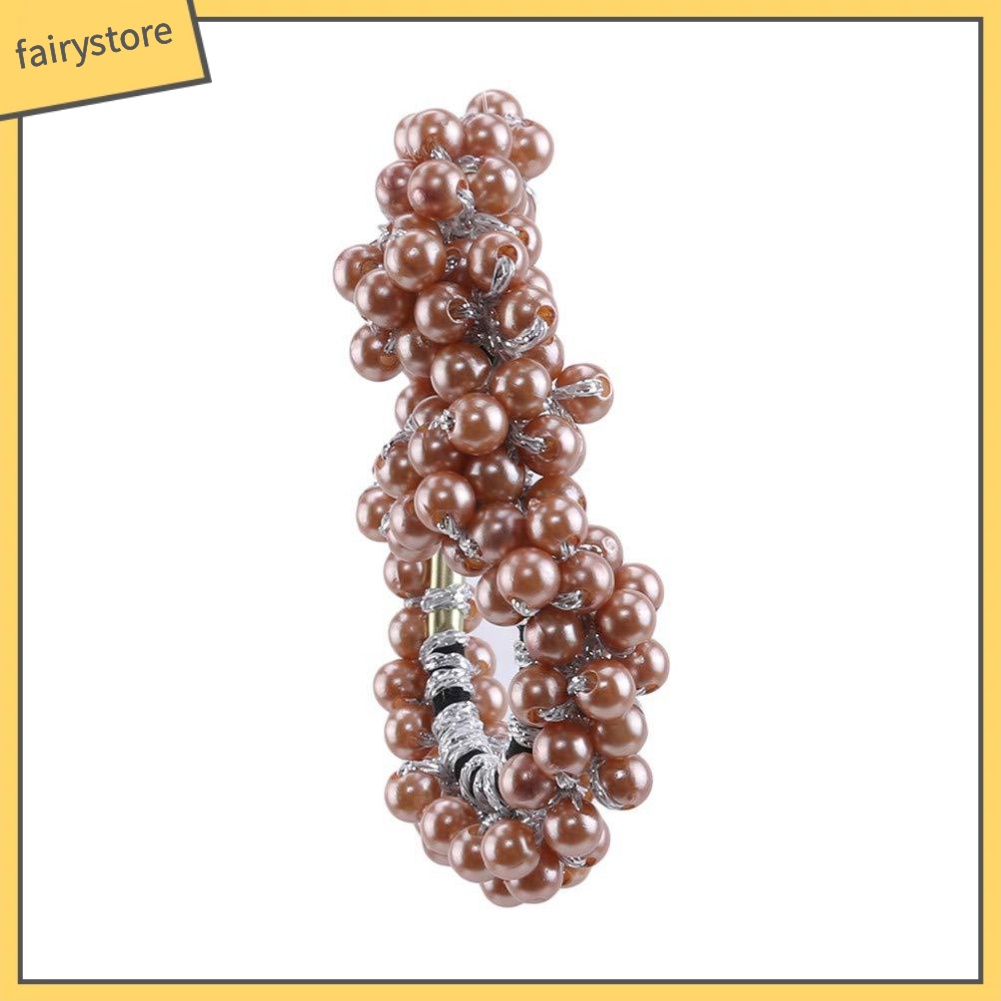 Dây Cột Tóc Co Giãn Đính Ngọc Trai Giả Thời Trang Cho Nữ