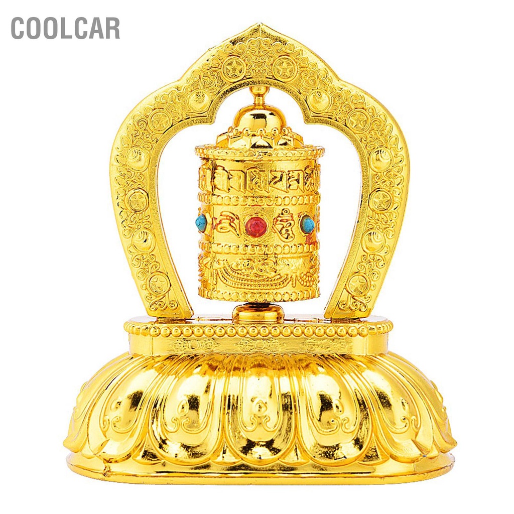 Đồ Trang Trí Phật Giáo Tây Tạng Cầu Nguyện Quay Năng Lượng Mặt Trời cho Nội Thất Xe Hơi - CoolCar