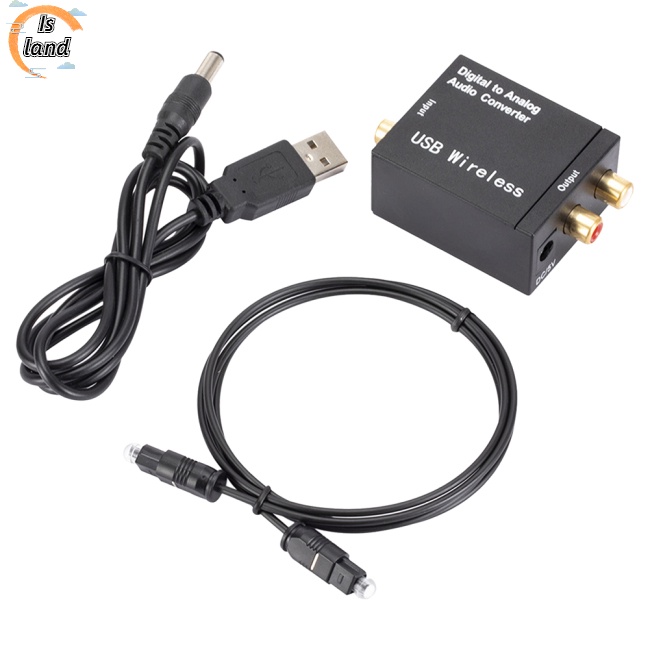 Bộ Chuyển Đổi Âm Thanh Kỹ Thuật Số Sang Analog Bluetooth 5.0 Sợi Quang Toslink Coaxial To Rca R / l