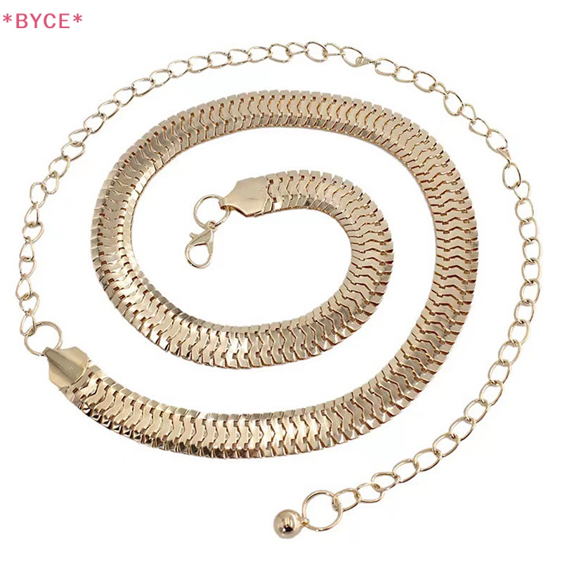 Thắt Lưng Dây Xích Màu Vàng Kim Sáng Tạo Đơn Giản Cho Nữ Mới