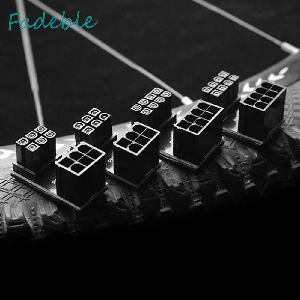 Đầu Nối ATX 6 Pin Cái Sang Đực Góc 180 Độ Cho Thẻ Đồ Họa