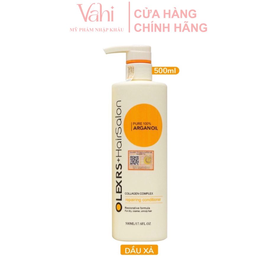 Dầu Gội Và Xả Cao Cấp Olexrs Argan Oil Hair Salon Collagen Complex Mẫu Cũ