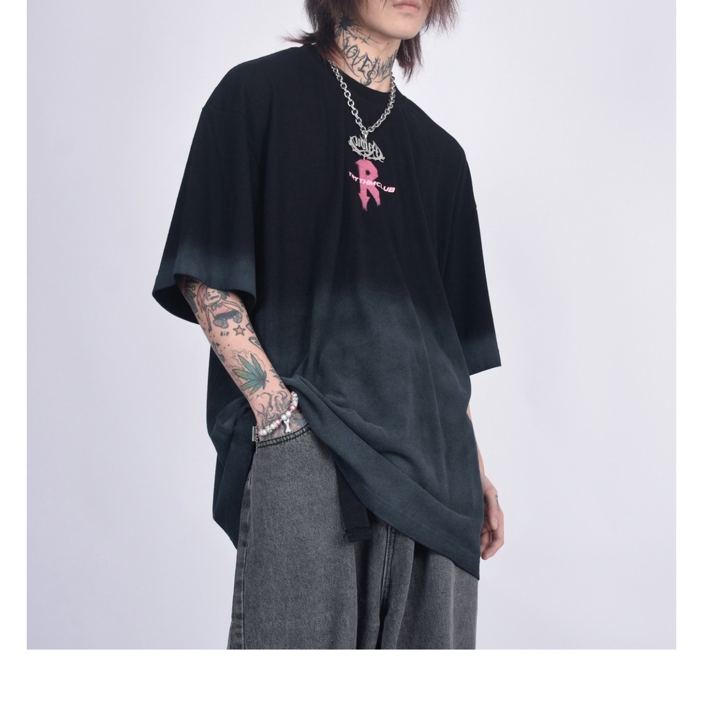 Áo Thun Tay Ngắn In Chữ Graffiti Phong Cách Hip Hop Đường Phố Cho Nam