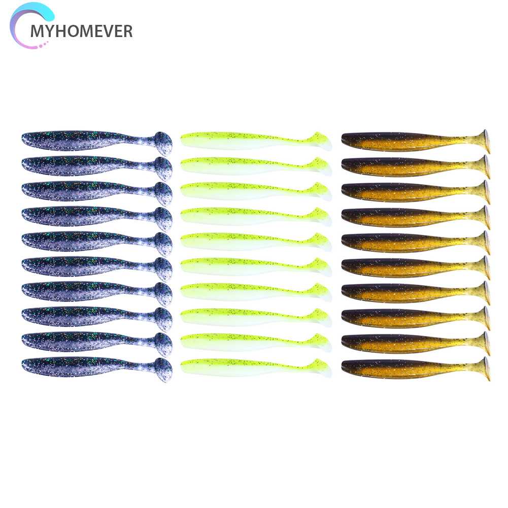 Set 10 Mồi Giun Giả Mềm Câu Cá 7cm 2g