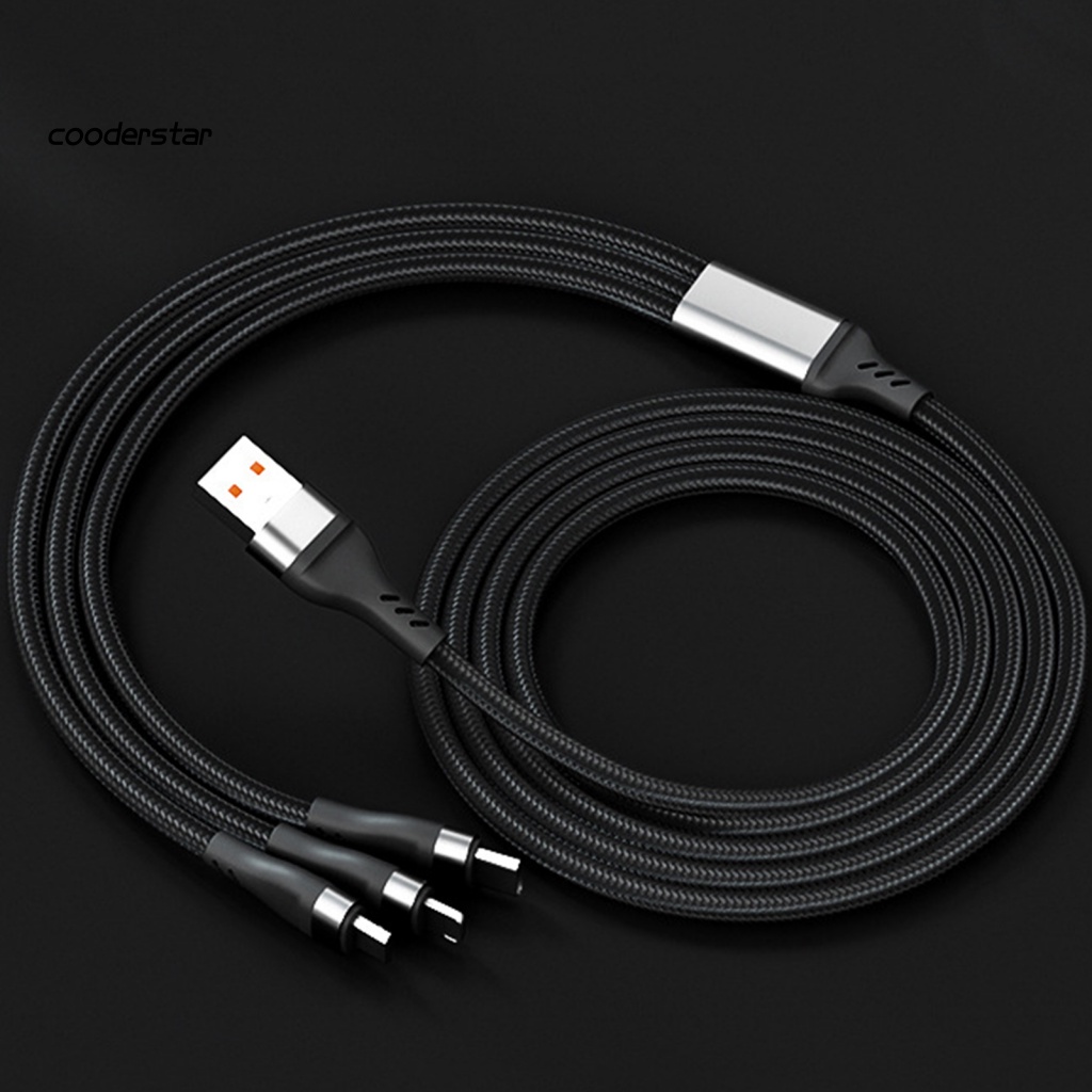 Dây Cáp Sạc USB 3 Trong 1 Bằng Hợp Kim Nhôm Chống Oxy Hóa Cho Điện Thoại / Máy Tính Bảng