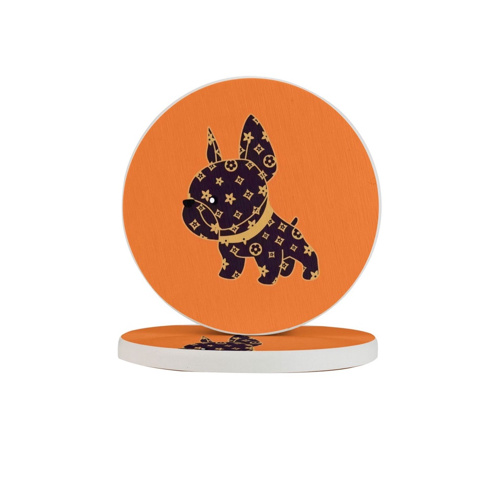 Bộ 2 Đế Lót Ly Tròn Hình Chữ L Vui Nhộn