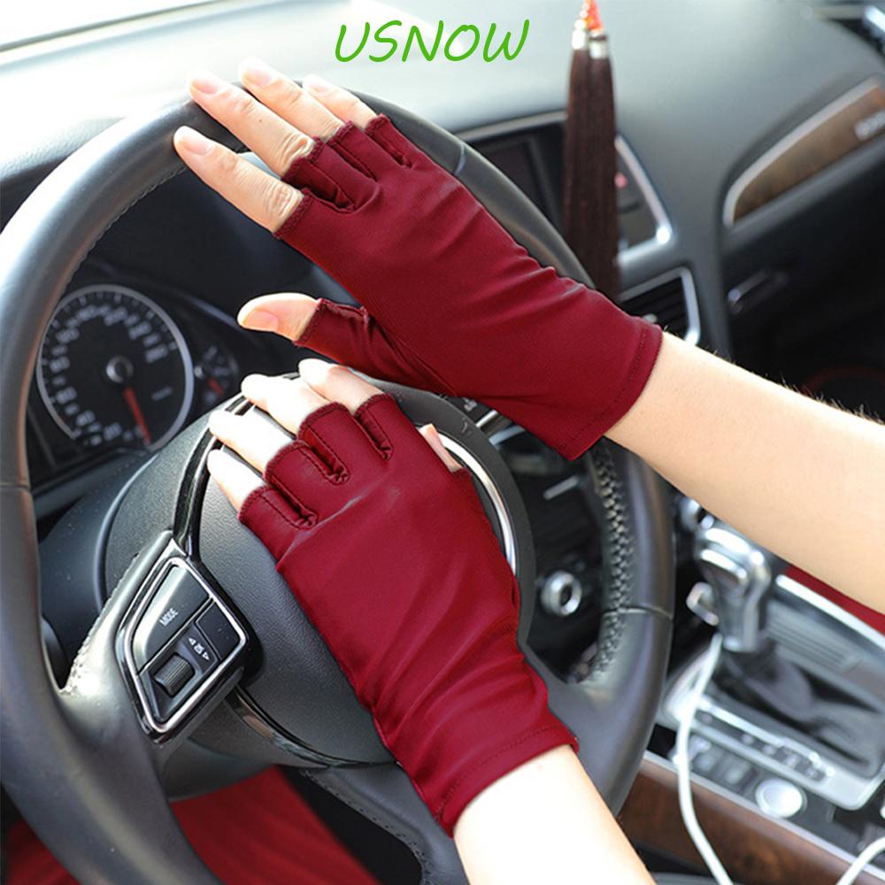 Găng Tay Lái Xe Co Giãn Chống Trượt Thấm Hút Mồ Hôi Cho Nữ