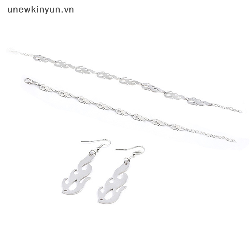 Vòng Cổ Choker Kim Loại Hình Ngọn Lửa Phong Cách Punk Hip Hop