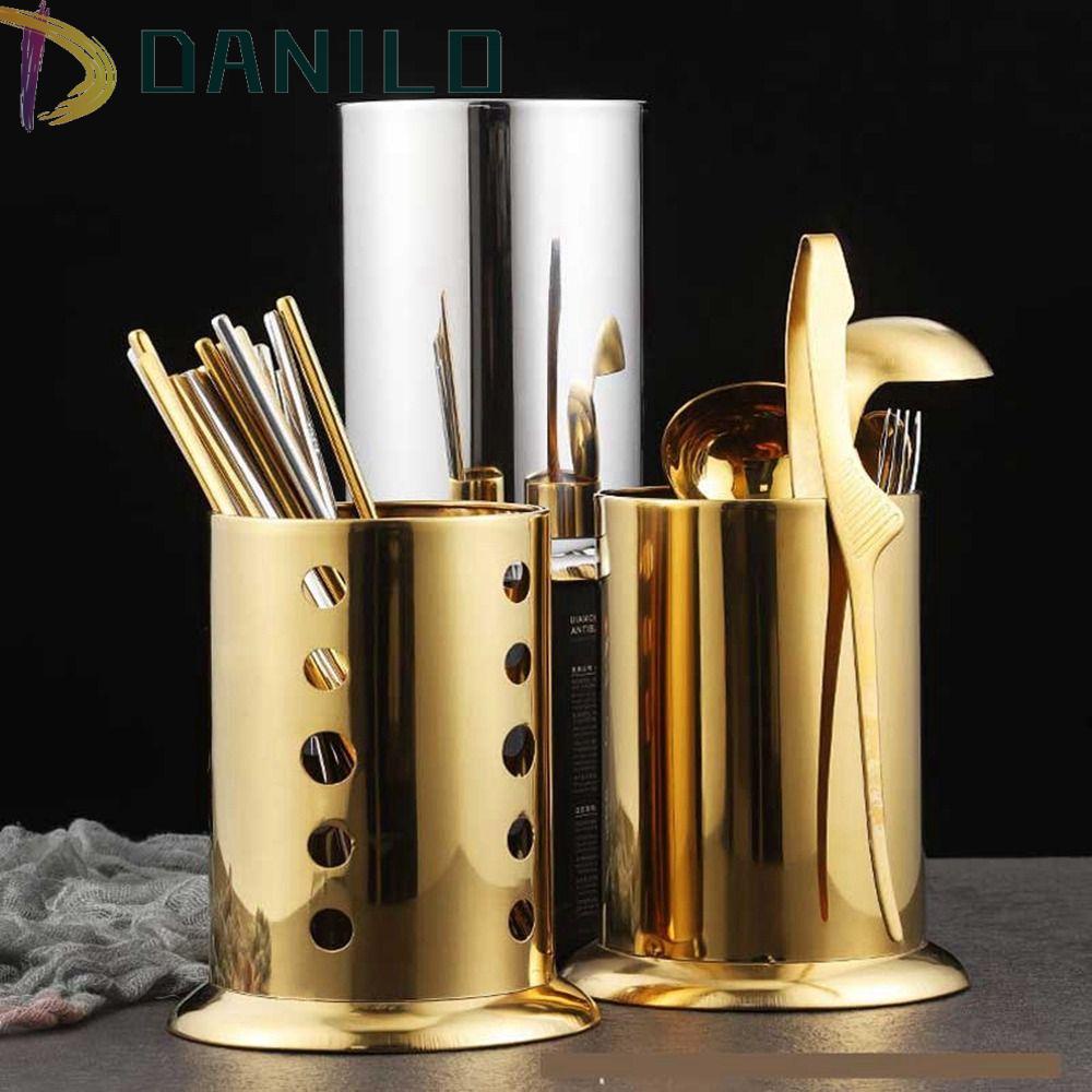 Giá Đỡ Bằng Thép Không Gỉ Bền Chắc Để Đựng Dao Kéo Tiện Dụng