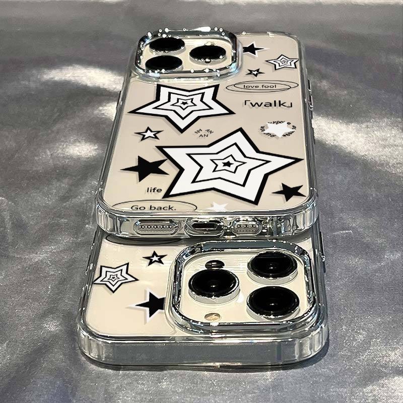 ✅Ốp Điện Thoại Dẻo Họa Tiết Ngôi Sao Đơn Giản Chống Sốc Cho Iphone 14pro 13iPhone12 8 plus 117 max / OW0Q
