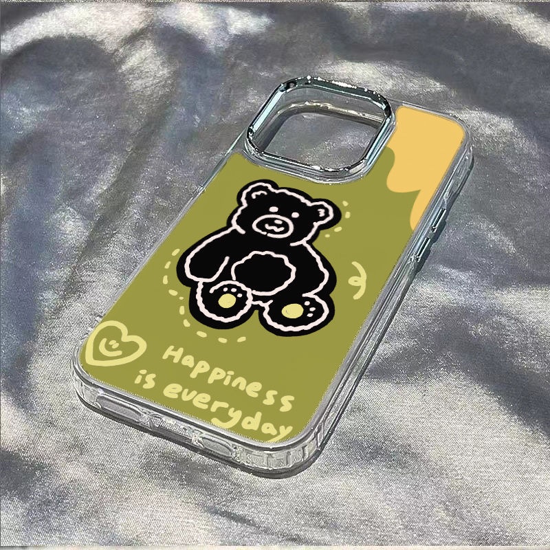 ✅Ốp Điện Thoại Mềm Chống Sốc Họa Tiết Gấu Dễ Thương Cho iPhone 12 813max 7 14pro 11 KWCL