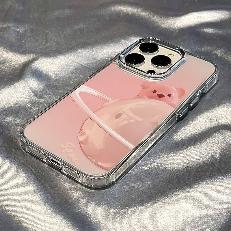 ✅Ốp Điện Thoại Mềm Hình Gấu Và Hành Tinh Cho Apple iPhone max814pro plus7 7 814Pro121311Chống Sốc Đơn Giản / T6Tii T6TI