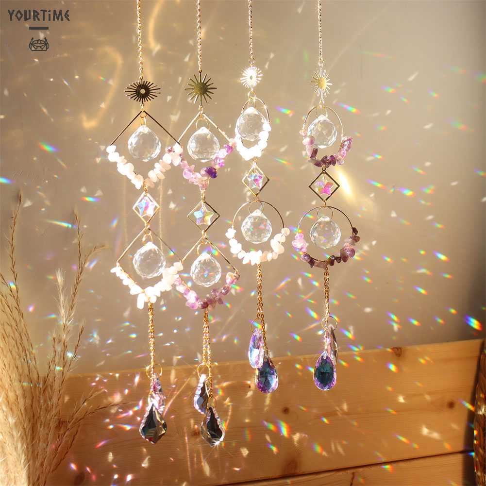 Hạt Pha Lê Nhiều Màu Không Độc Hại Treo Trang Trí Nhà Cửa / Sân Vườn